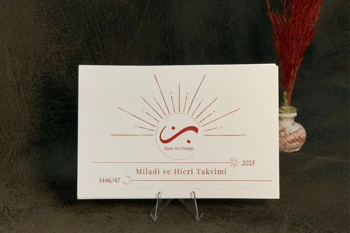 Hicri ve Miladi takvim, estetik masaüstü kullanımı için uygun